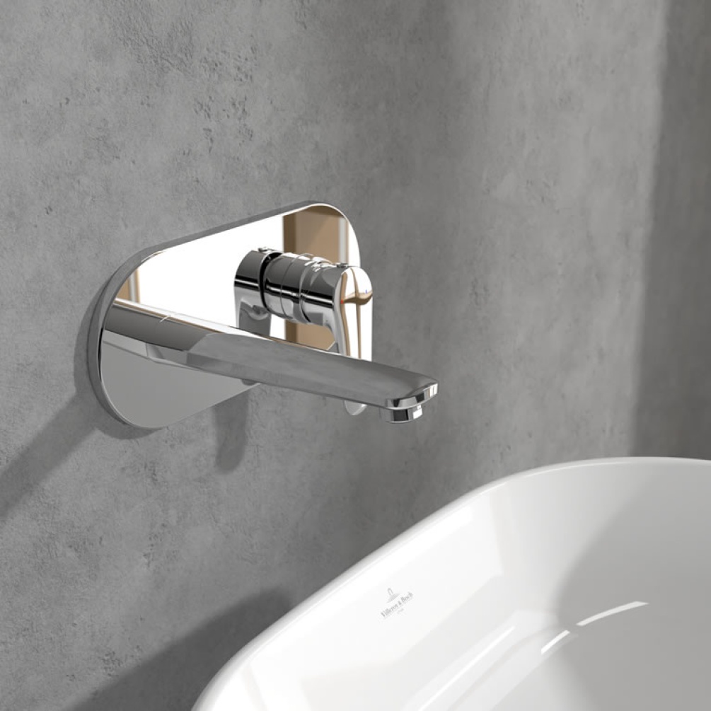 Lifestyle image of Villeroy & Boch O.Novo Start Wall-Mounted Basin Mixer & Waste